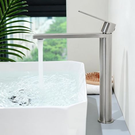 Robinet Lavabo Salle de Bain Haut, Mitigeur Lavabo Vasque à Poser (1/5)