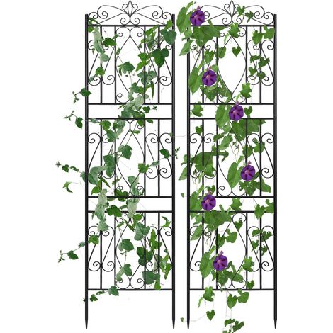 Enrejado de Jardín de 2 Piezas para Plantas Trepadoras (1/5)