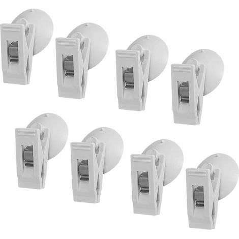 Clip d'aspiration universel pour Surfaces de carrelage en-Blanc (1/2)
