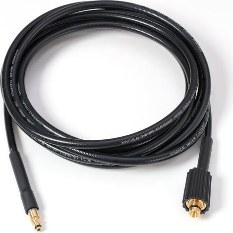 1 - Raccord De Tuyau Flexible - Nettoyeur Haute Pression - Compatible Nilfisk C100 C110 C120 - Résistant 160 Bars - Pour Lavage Extérieur - Noir - 500x2cm (1/5)