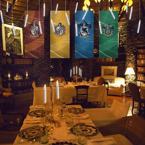Set di 12 candele a LED affusolate, candele da tavolo senza fiamma, candele a batteria a tema Harry Potter, ideali come regalo per la festa della mamma, per feste, matrimoni e decorazioni per la chies (1/3)