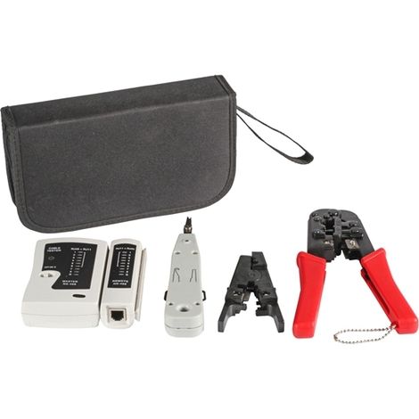 OEM Kit utensili per reti set 4 pezzi inseritore + pinza + tester + strapperina (1/2)