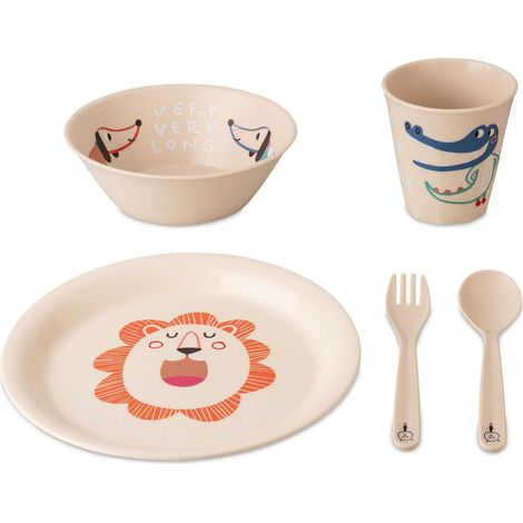Kindergeschirr-Set HOP ON AT HOME, 4-teilig, KOZIOL