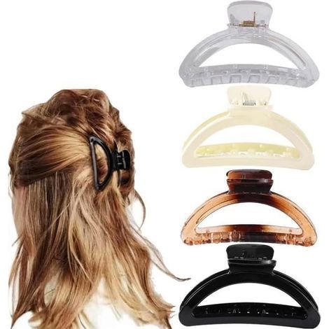 Hair Clips, Large Non-Slip Hair Clips, Strong Hold Hair Clips, Hair Accessories, for Women and Girls (1/4)