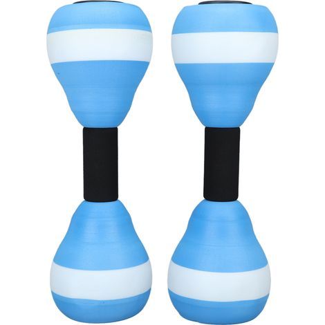 EVA Flotteurs Aquatiques pour Fitness, Yoga, Enfants, Bras - Haltères Légères Bleu et Blanc (Paire) - (1/5)