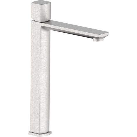 Miscelatore lavabo alto acciaio spazzolato con portata limitata - serie Marte (1/2)