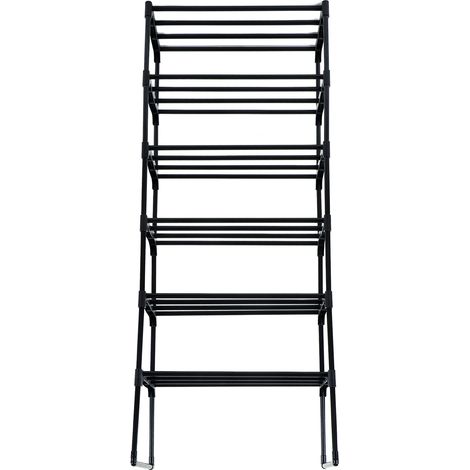Étagère à chaussures multifonctionnelle à plusieurs niveaux et grande capacité pour dressing, hall, chambre, entrée, 1 colonne, 6 niveaux (1/5)