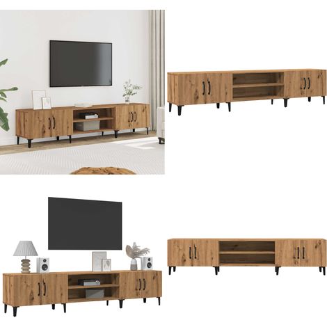 vidaXL TV-Schrank Artisan-Eiche 180x31,5x40 cm Holzwerkstoff (1/5)