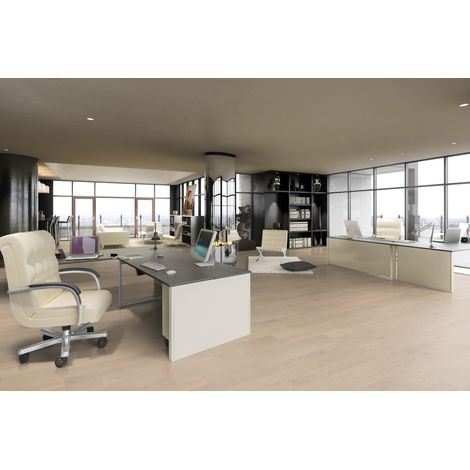 Parquet contrecollé en bois chêne verni Aspect brut- 12/3,2 x 160 x 800-1800 mm - 2 m² - Click 5G HELSINKI