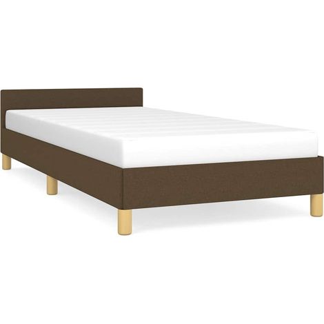 Maison Exclusive - Bettgestell ohne Matratze Dunkelbraun 100x200 (1/5)