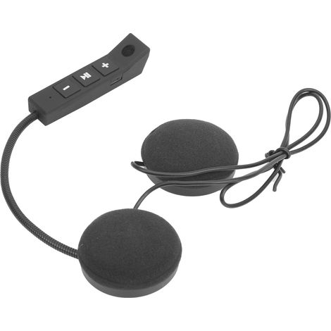 Casque Moto Intercom Bluetooth Sans Fil Kit Oreillette Appel Mains Libres avec Microphone (1/5)