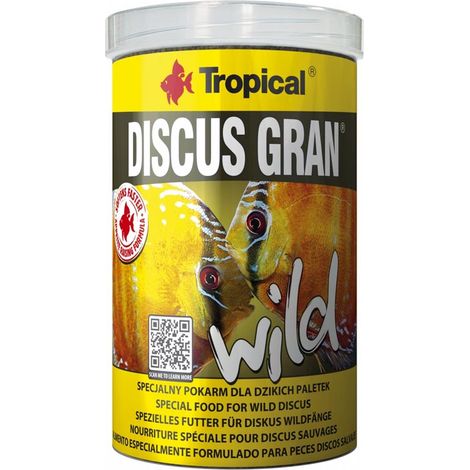 Tropical Discus Gran Wild 1000ml/440gr - mangime granulare con astaxantina che intensifica i colori dei Discus (1/2)