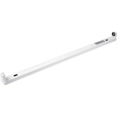 Optonica – Support pour tube LED T8 120cm – Indice de protection IP20 – Tension 220-240V AC – Matériau PVC blanc – Usage intérieur uniquement