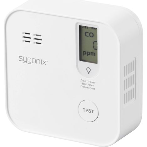 Sygonix Détecteur de monoxyde de carbone jeu autonomie 5 ans, avec commande via une application à pi (1/5)