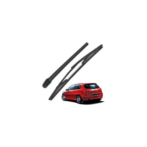 Lntyq Bras Essuie Glace Arrière et Balai Essuie Glace, Arrière de Bras d'Essuie-Glace en Caoutchouc Naturel Toutes Saisons Kit Remplacement pour Alfa Romeo 147 2000-2010 (1/5)