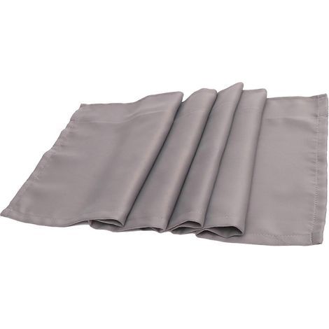 Cantonnière de cuisine de style campagnard, couleur unie, rideau court pour fenêtre de cuisine ou de chambre.-145X45X1CM-Grey (1/3)