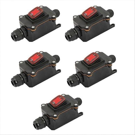 Lot de 5 interrupteurs étanches de type navire 12V/24V 30A (1/5)