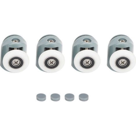 Roulettes, galets et poulies de remplacement pour porte de douche coulissante en verre (1/5)