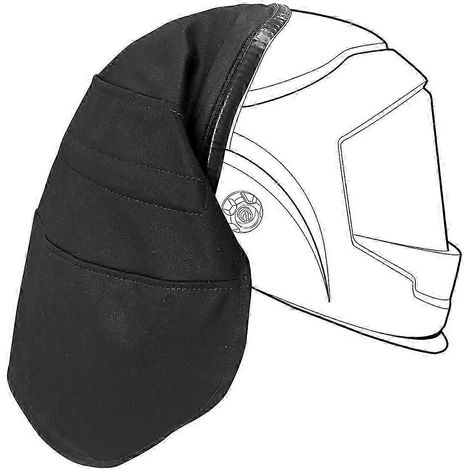 Housse de casque de soudage en coton sûr et anti-brûlure, protection intégrale du cou et de la tête. (1/3)