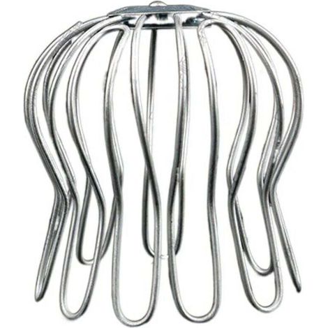 Crapaudine en Fil galvanisé à chaud (75 mm jusqu'à 85 mm ⌀) – Filtre de gouttière - Filtre anti feuille (Lot de 4) (1/3)