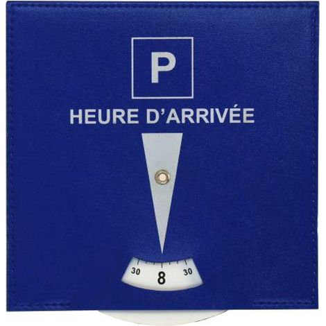 Adnauto – Disque de stationnement homologué européen zone bleue – Disque réglementaire pour stationnement – Conforme aux normes européennes