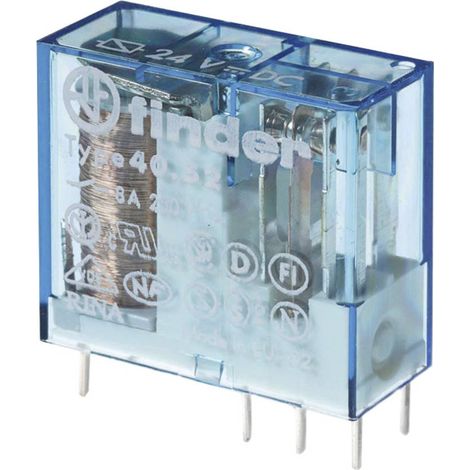 FINDER 405270240000 - Mini relè Serie 95, 2 scambi 8 A