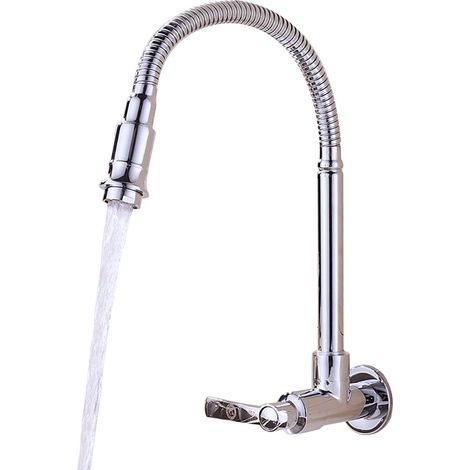 Évier de Cuisine Robinet 1 Manche Robinet d'eau Froide Plaque 1poste (1/5)