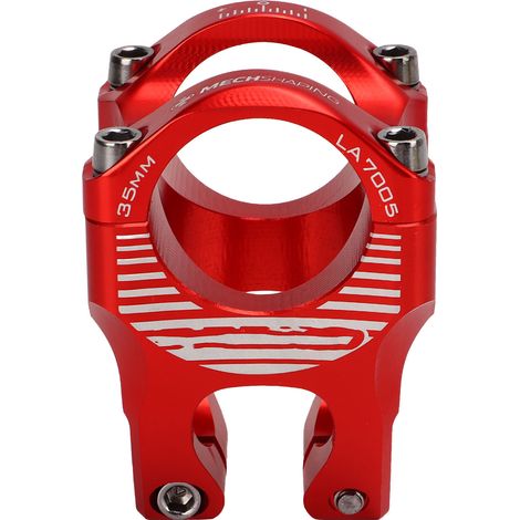 Potence de vélo en alliage d'aluminium 31,8 mm, potence courte pour vélos de route, VTT et vélos à pignon fixe, rouge (1/5)