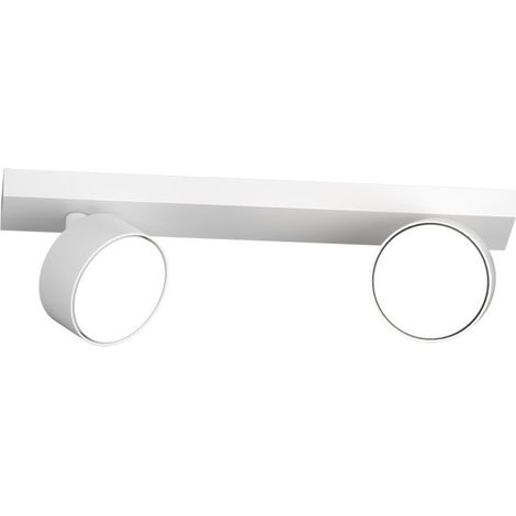Applique top light edra 1210 2 bi gx53 led lampada parete soffitto moderna faretti spot orientabili