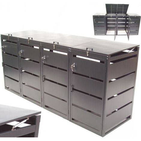 Mülltonnenbox Mülltonnenverkleidung 4er 240L 57062 (1/5)