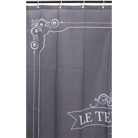 Douceur d'Intérieur DOV19 VINTAGE TENDA DOCCIA, 100% POLIESTERE, 180 x 200 CM (1/4)