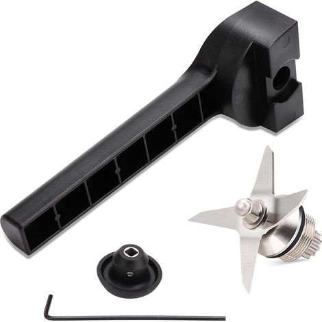Wet Blender Blade Set with Socket Wrench Replacement Parts for Vitamix 5200 Series Blender 1.8L & 950g (5 Pieces) (1/4)