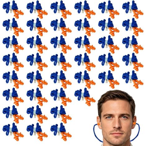 40 Paires Bouchons D'oreille, Bouchons D'oreille Filaires Pour Le Sommeil (1/5)