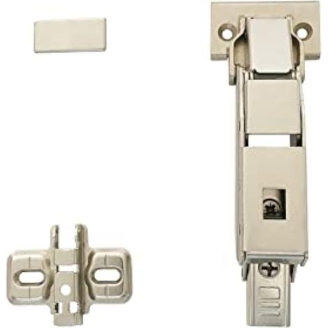 110 Degré Plein Recouvrante et Rentrant Soft Close Charnières avec Amortisseur Hydraulique Fermeture Automatique Charnière à Amorti pour Armoires de Porte Cuisine sans Perçage 2 pcs (1/5)