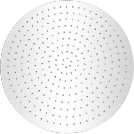 vidaXL Cabezal de ducha redondo efecto lluvia acero inoxidable 20 cm (1/2)