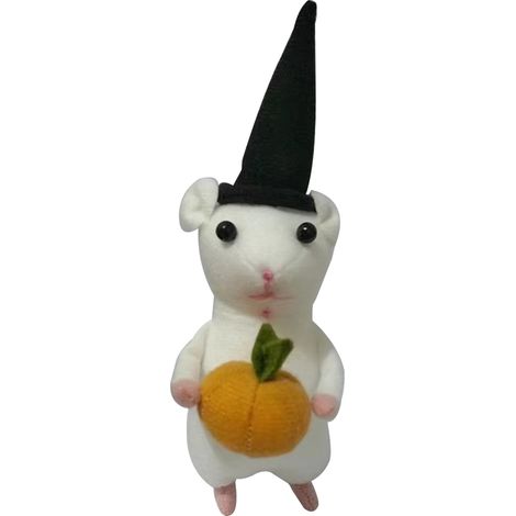 (Peluche Style A) Souris d'Halloween avec citrouille (1/2)