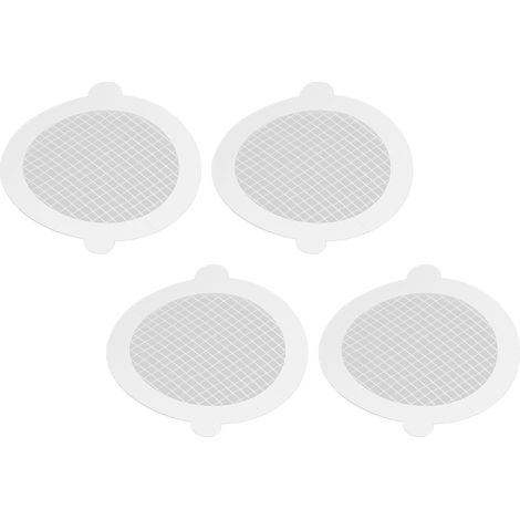 Lot de 50 attrape-cheveux de douche en fibre de verre, pratiques et faciles à utiliser. Maille dense de 9 cm de diamètre et 3 mm d'épaisseur. (1/5)