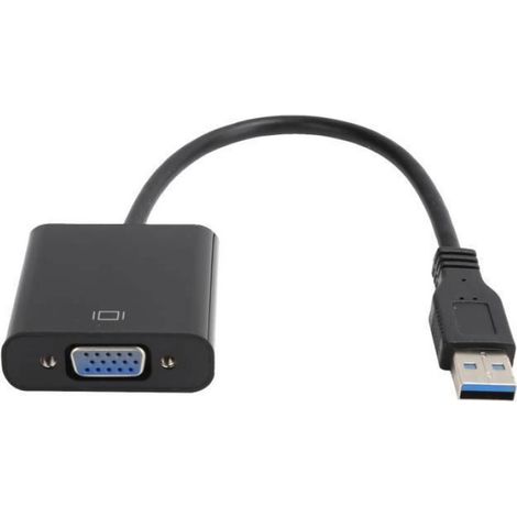 1 Adaptateur USB vers VGA, Convertisseur USB 3.0, Sortie 1920x1080, Plug and Play, Compatible Windows (1/4)