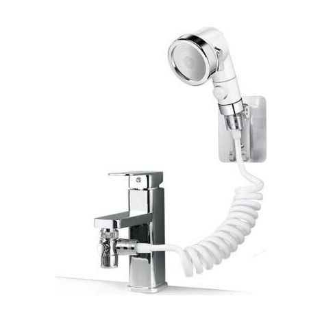 Ensemble de pommeau de douche pour lavabo, pommeau de douche de salle de bain adapté au lavage des cheveux ou au nettoyage des animaux de compagnie