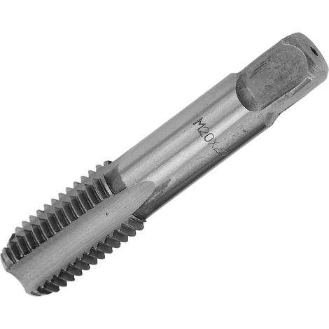 2 Stück HSS M20x2,5 Gewindebohrer mit gerader Nut, manuelles Gewindeschneidwerkzeug, metrischer Schnellarbeitsstahl, Präzisionsgewindeschneidwerkzeug (1/5)