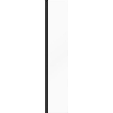 Anta per parete doccia walk-in Nero opaco Vetro 6 mm 40x200 cm - DAREN (1/4)