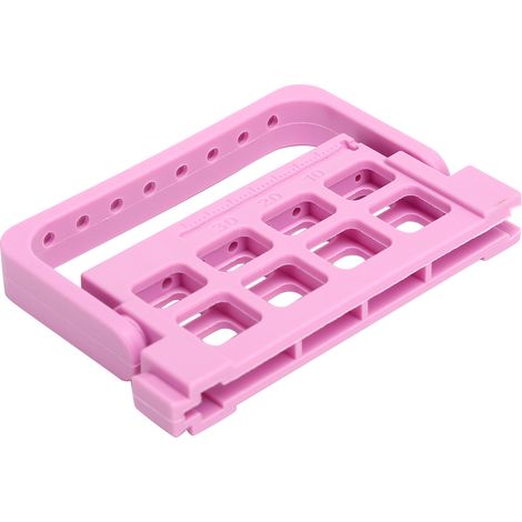 Support pour instruments endodontiques à 8 trous, porte-fraises dentaires, rangement d'accessoires dentaires en violet (1/5)