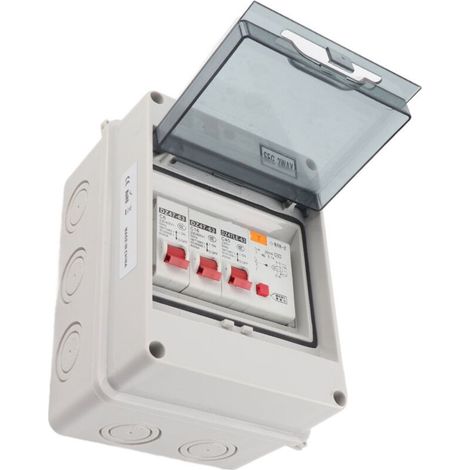 Tableau électrique pour garage – unité ignifuge à déclenchement rapide, 1 module, IP44, conforme NF C 15-100 (1/5)