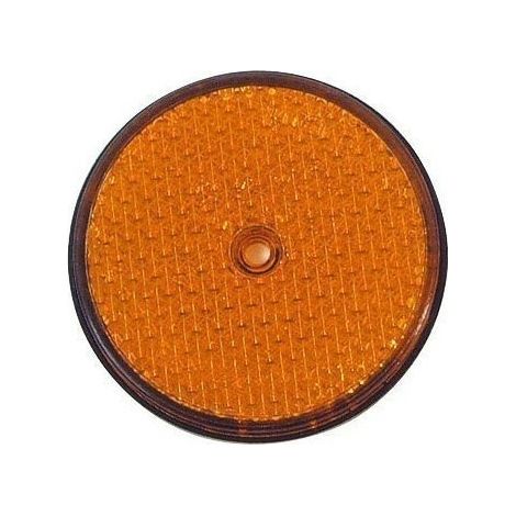 Catadioptre rond orange à visser