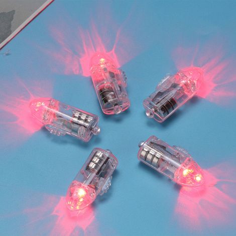 Lot de 100 lanternes lumineuses LED en forme de ballons, en papier, pour décoration de maison, fête ou mariage (rouge). (1/5)