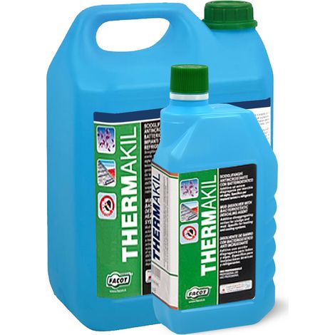 Thermakil prodotto alghicida, battericida idoneo per impianti di raffreddamento e riscaldamento - tanica da 5 litri