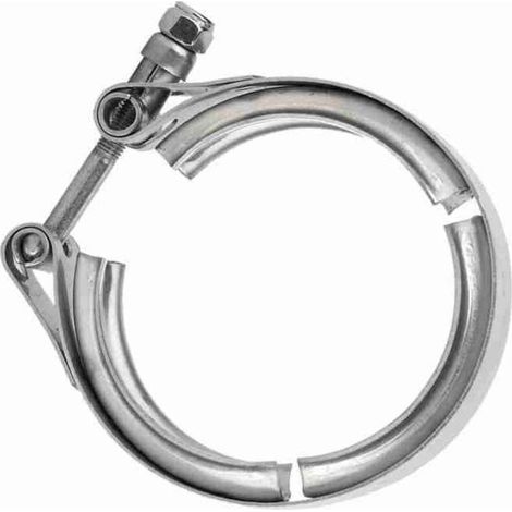 Collier de serrage universel pour tuyau de descente turbo V-band de 63 mm (2,5 pouces) pour voiture, vis M6 (1/5)