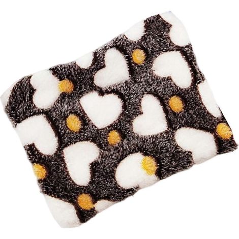 Coussin douillet et épais pour petits animaux (15 x 20 cm), accessoire de cage confortable et de qualité.-Brown (1/5)
