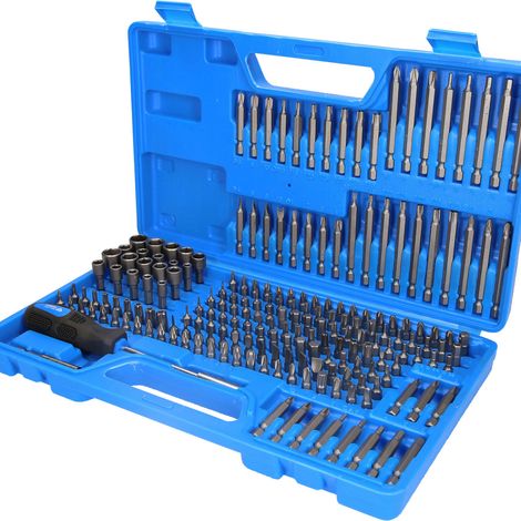 Brilliant Tools – Jeu d'embouts pour visseuse 208 pcs – Porte-embouts magnétique – Longueur 25 mm – Embouts cruciformes et hexagonaux – Norme DIN 3126/ISO 1173 (1/7)