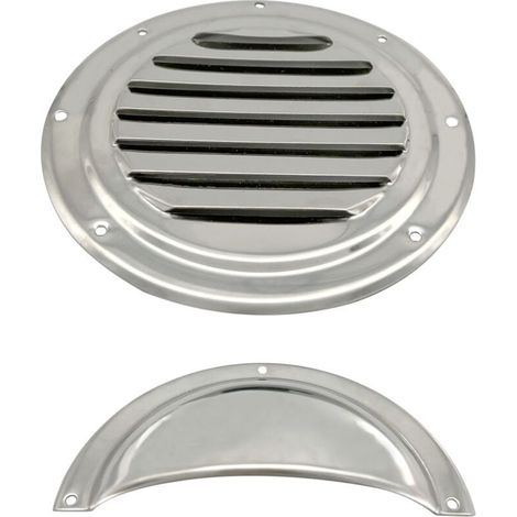 Couvercle semi-circulaire de fenêtre de ventilation 5 pouces en acier inoxydable, plaque de ventilation quincaillerie marine, accessoire pour yacht et véhicule récréatif (1/3)